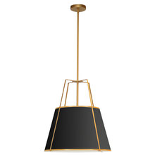  TRA-331P-GLD-BK - 3LT Trapezoid Pendant GLD/BK Shade w/790Diff