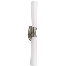 Dainolite WTY-312W-SLV - 2 Light Wall Sconce in Silver w/ Opal Glass