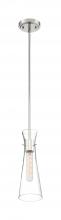 Nuvo 60/6868 - Bahari - 1 Light Mini Pendant with Clear Glass - Polished Nickel Finish