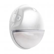  65/752 - LED Small Round Wall Pack; 20W; CCT Selectable; Bypassable Photocell; 120-277 Volt; White Finish