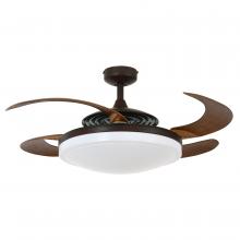  21093301 - Fanaway Evo2 Oil Rubbed Bronze Retractable 4-blade Lighting with Remote Ceiling Fan