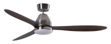  21304501 - Lucci Air Whitehaven 56-inch Ceiling Fan with Light Kit in Brushed Chrome and Dark Koa Blades