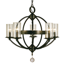  1075 MB - 5-Light Mahogany Bronze Compass Dining Chandelier