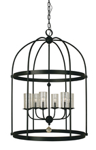  1106 PN - 6-Light Polished Nickel Compass Foyer Chandelier