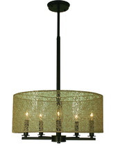  1217 AB - 5-Light Antique Brass Chloe Dining Chandelier