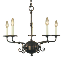  2375 BN - 5-Light Brushed Nickel Jamestown Dining Chandelier