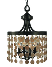  2484 AB - 4-Light Antique Brass Naomi Mini Chandelier