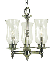  2508 MB - 3-Light Mahogany Bronze Sheraton Mini Chandelier