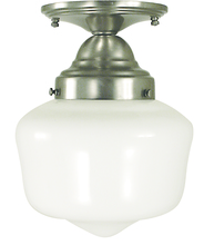  2551 PS - 1-Light Polished Silver Taylor Flush / Semi-Flush Mount