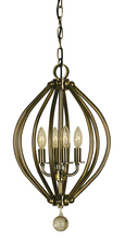  4344 MB - 4-Light Mahogany Bronze Chandelier