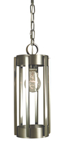  4661 SP/PN - 1-Light Satin Pewter/Polished Nickel Pantheon Pendant