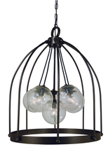  4836 MB - 6-Light Mahogany Bronze Jupiter Chandelier