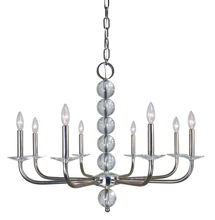  4968 PN - 8-Light Polished Nickel Glamour Chandelier