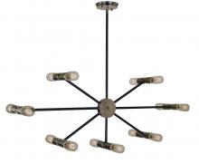  5088 PN/MBLACK - 14-Light Nebula Dining Chandelier