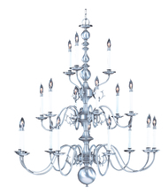  9148 PB - 18-Light Polished Brass Jamestown Foyer Chandelier