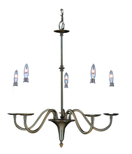  9225 SP - 5-Light Satin Pewter Jamestown Dining Chandelier