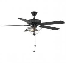  M2019MBKRV - 52" 2-Light Ceiling Fan in Matte Black