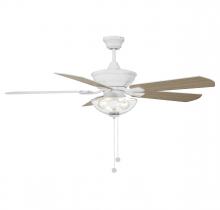  M2026WHRV - 52" 2-Light Outdoor Ceiling Fan in White