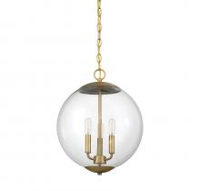  M70060NB - 3-Light Pendant in Natural Brass