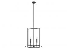  M7044MBK - 4-Light Pendant in Matte Black