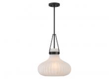  M7046MBK - 1-Light Pendant in Matte Black