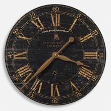  06029 - Uttermost Bond Street 18" Black Wall Clock