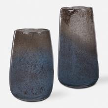  17762 - Uttermost Ione Seeded Glass Vases, S/2