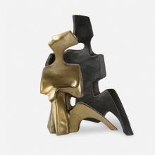  18149 - Uttermost Affection Bronze Gold Sculpture, S/2