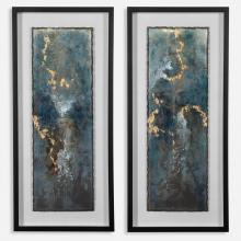  41434 - Uttermost Glimmering Agate Abstract Prints, S/2