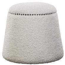  23574 - Uttermost Gumdrop White Ottoman