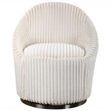  23578 - Uttermost Crue White Swivel Chair