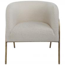  23686 - Uttermost Jacobsen Off White Shearling Accent Chair