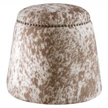  23725 - Uttermost Gumdrop Cow Hide Ottoman