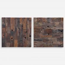  04239 - Uttermost Astern Wood Wall Decor, S/2