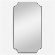  09709 - Uttermost Lennox Black Scalloped Corner Mirror