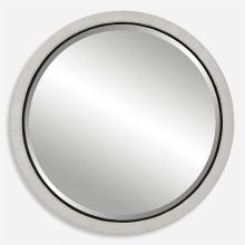  09860 - Uttermost Granada Whitewash Round Mirror