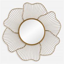  09912 - Uttermost Blossom Gold Floral Mirror
