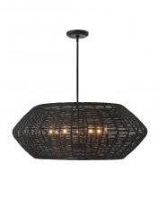  40385BLK - Large Convertible Drum Chandelier