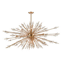  12769/31 - Starburst 72'' Wide 31-Light Chandelier - Satin Brass