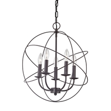  1515CH/10 - Thomas - Williamsport 18'' Wide 5-Light Chandelier - Oil Rubbed Bronze