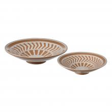  S0017-11254/S2 - Aidy Bowl - Set of 2 Glazed Terracotta