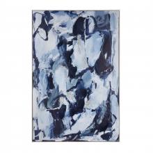  S0056-10452 - Blue Flush Abstract Framed Wall Art