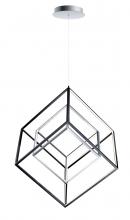  E30586-BKPC - 4 Square-Single Pendant